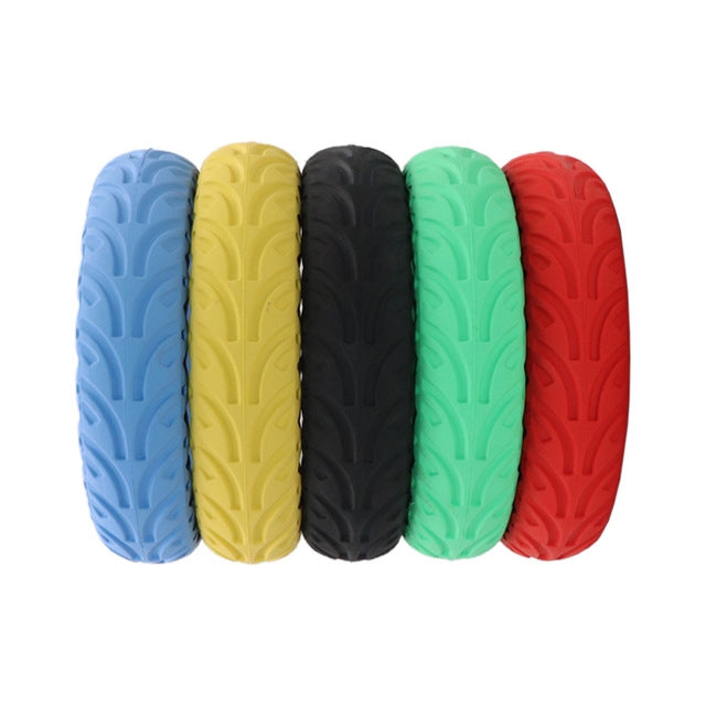 8.5 inch Electric Scooter Wear-resistant Shock-absorbing Decorative Pattern Tire Honeycomb Solid Tire, Suitable for Xiaomi Mijia M365