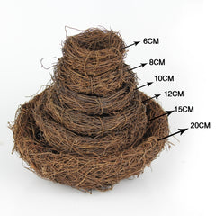 12cm Simulation Bird Nest + 3 PCS Bird Egg Holiday Decoration, 12cm