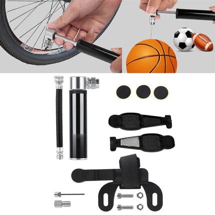 Manual Mini Portable Bicycle Aluminum Alloy Pump + Plastic glue-free tire patch + Tire lever, Inflator + Plastic glue-free tire patch + Tire lever Black, Inflator + Plastic glue-free tire patch + Tire lever Red������������������������������������������...