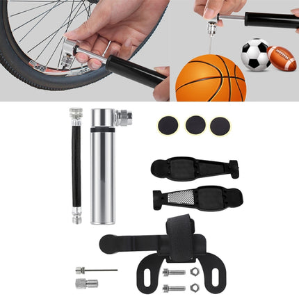 Manual Mini Portable Bicycle Aluminum Alloy Pump + Plastic glue-free tire patch + Tire lever, Inflator + Plastic glue-free tire patch + Tire lever Black, Inflator + Plastic glue-free tire patch + Tire lever Red������������������������������������������...