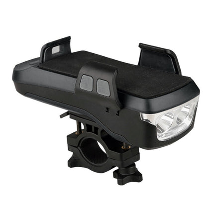 Multifunction 4  in 1 Phone Holder Bicycle Bell Cycling Lamp Flashlight, 4 in 1 Phone Holder