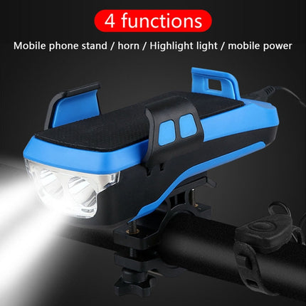 Multifunction 4  in 1 Phone Holder Bicycle Bell Cycling Lamp Flashlight, 4 in 1 Phone Holder
