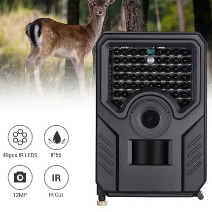PR-200B 120 Degrees Wide Angle Lens IP56 Waterproof  12MP 1080P HD Infrared Hunting Trail Camera, Support TF Card, PIR Distance: 10-15m