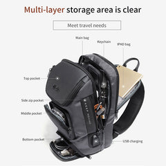 BANGE Fashion Travel Chest Bag Business Backpack Single Shoulder Bag, Single Shoulder Bag