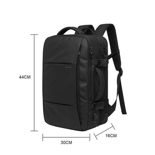 BANGE Mochila de negocios para hombre, impermeable, de gran capacidad, para ordenador, para viajes, para negocios (rosa), para negocios (azul), para negocios (negro)