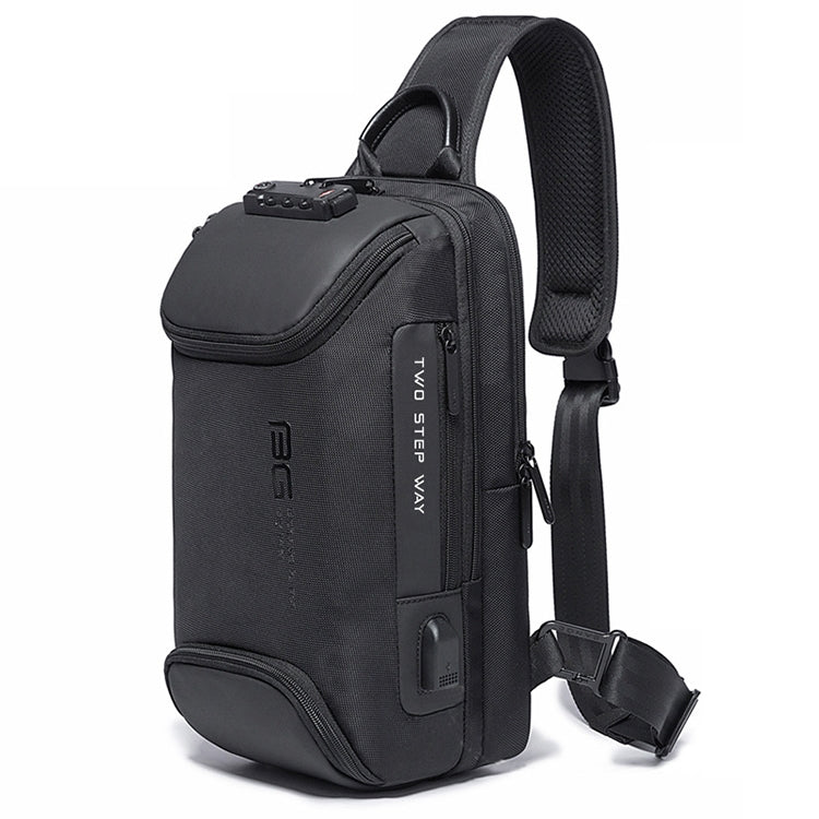 BANGE Men Security USB Chest Bag Portable Outdoor Shoulder Bag, Shoulder Bag, Outdoor Shoulder Bag