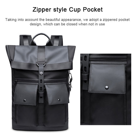 BANGE Men Leisure Business Backpack Travel Large Capacity Student Shoulders Bag