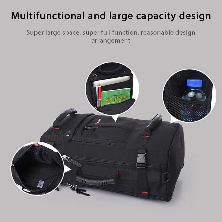 KAKA Large Capacity Backpack Men Travel Bag Leisure Student Waterproof Shoulders Bag with Lock