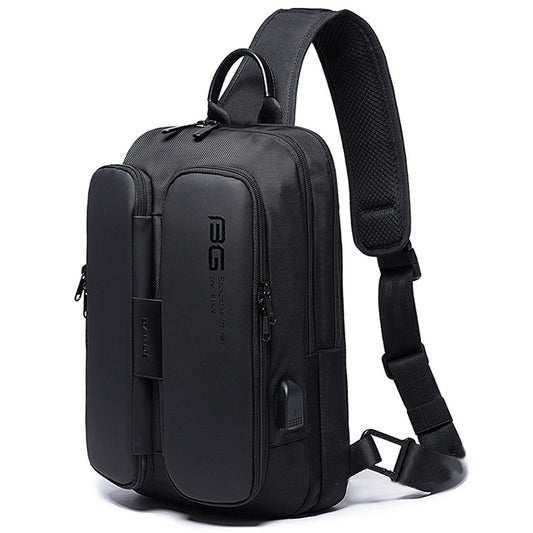 BANGE Fashion Casual Shoulder Bag Outdoor USB Chest Bag, USB Chest Bag