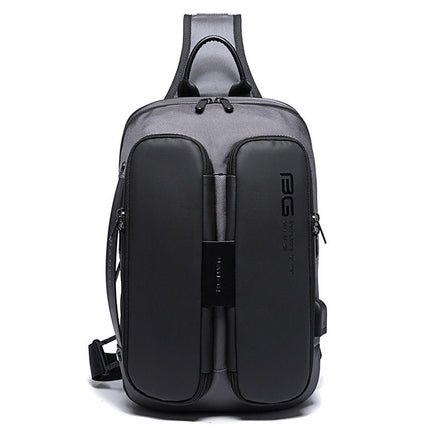 BANGE Fashion Casual Shoulder Bag Outdoor USB Chest Bag