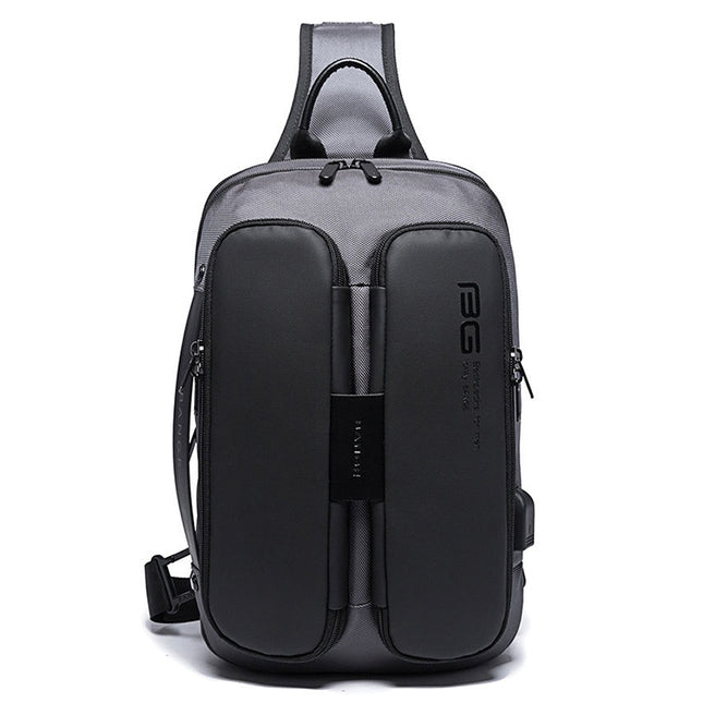 BANGE Fashion Casual Shoulder Bag Outdoor USB Chest Bag