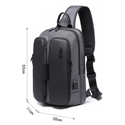 BANGE Fashion Casual Shoulder Bag Outdoor USB Chest Bag