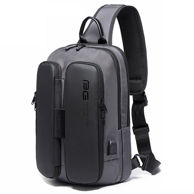 BANGE Fashion Casual Shoulder Bag Outdoor USB Chest Bag