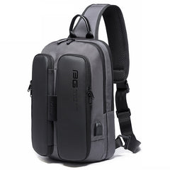 BANGE Fashion Casual Shoulder Bag Outdoor USB Chest Bag, USB Chest Bag