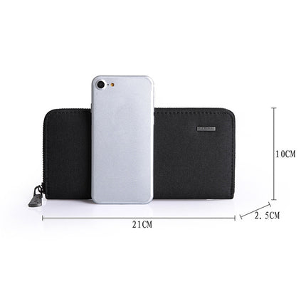 KAKA Men Long Wallet Oxford Cloth Hand Bag Simple Fashion Student Wallet