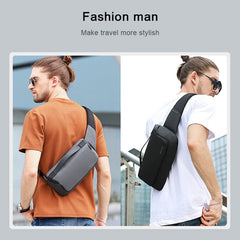 BANGE Sports Leisure Chest Bag Business Waist Bag Trendy Fashion Messenger Bag Shoulder Bag