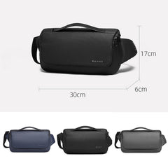 BANGE Sports Leisure Chest Bag Business Waist Bag Trendy Fashion Messenger Bag Shoulder Bag