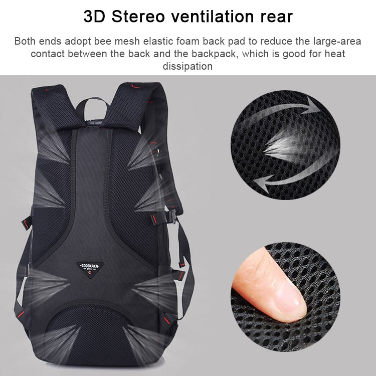 KAKA Travel Student Sports Waterproof Bag Men Backpack Double Shoulder Bag