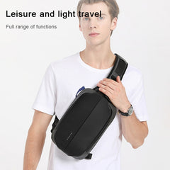 BANGE Men Fashion Men Chest Bag Outdoor Leisure Messenger Bag Waterproof Shoulder Bag