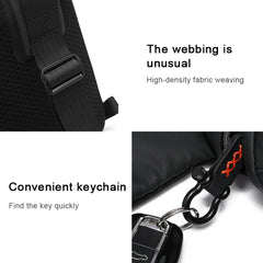 BANGE Men Fashion Men Chest Bag Outdoor Leisure Messenger Bag Waterproof Shoulder Bag