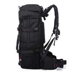 KAKA Large Capacity Travel Backpack Outdoor Oxford Cloth 55L Waterproof Mountaineering Shoulders Bag with Lock
