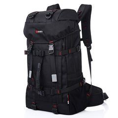 KAKA Large Capacity Travel Backpack Outdoor Oxford Cloth 55L Waterproof Mountaineering Shoulders Bag with Lock