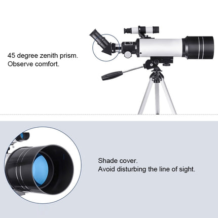 WR852 16x/66x70 High Definition High Times Astronomical Telescope with Tripod, 66x70 Blue