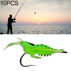 Green Shrimp with Hook / Green
