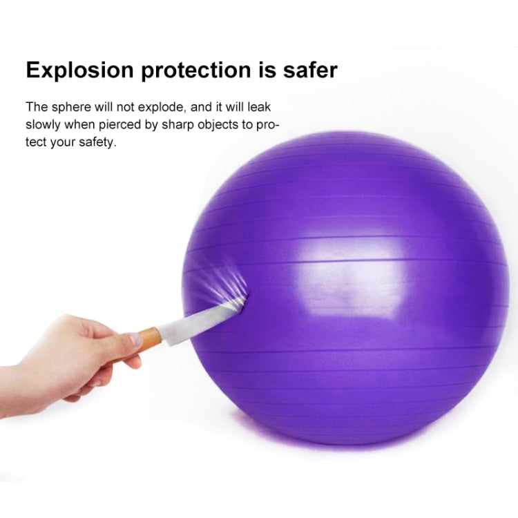 Thickening Explosion-proof Big Yoga Ball Sport Fitness Ball Environmental Pregnant Yoga Ball, Diameter: 65cm, 65cm(Blue), 65cm(Purple), 65cm(Pink)