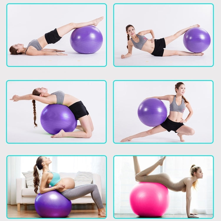 Thickening Explosion-proof Big Yoga Ball Sport Fitness Ball Environmental Pregnant Yoga Ball, Diameter: 65cm, 65cm(Blue), 65cm(Purple), 65cm(Pink)
