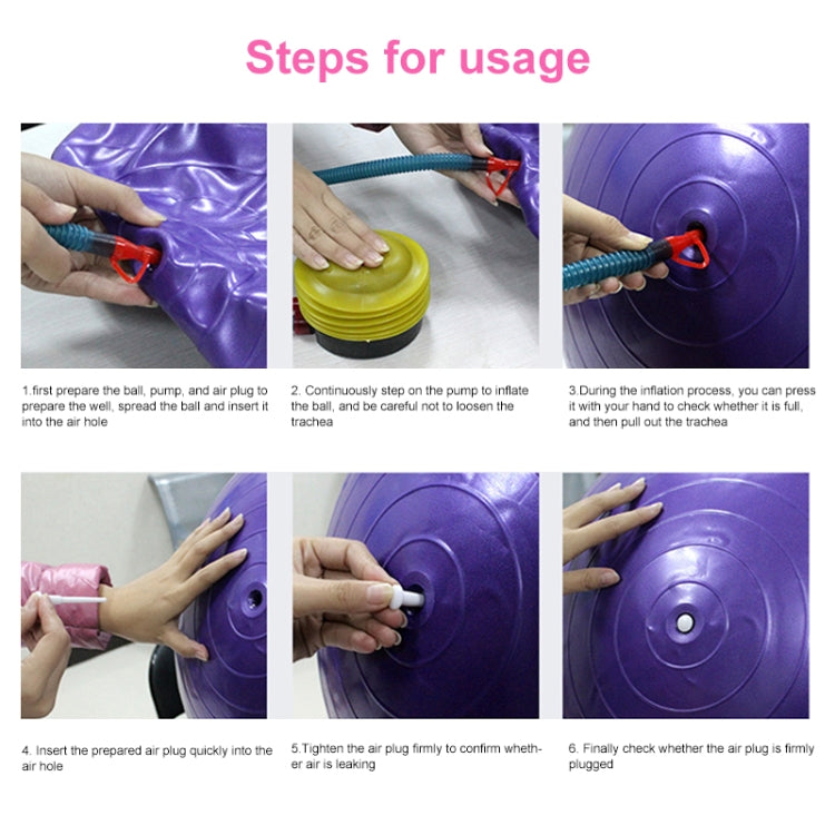 Thickening Explosion-proof Big Yoga Ball Sport Fitness Ball Environmental Pregnant Yoga Ball, Diameter: 65cm, 65cm(Blue), 65cm(Purple), 65cm(Pink)