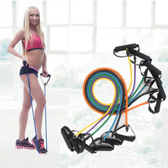 Fitness Exercise Resistance Bands Stretch Elastic Rope Workout Yoga Rally Muscle Training Exercise Rope, Size:6*9*1200mm, Random Color Delivery, Size:6*9*1200mm