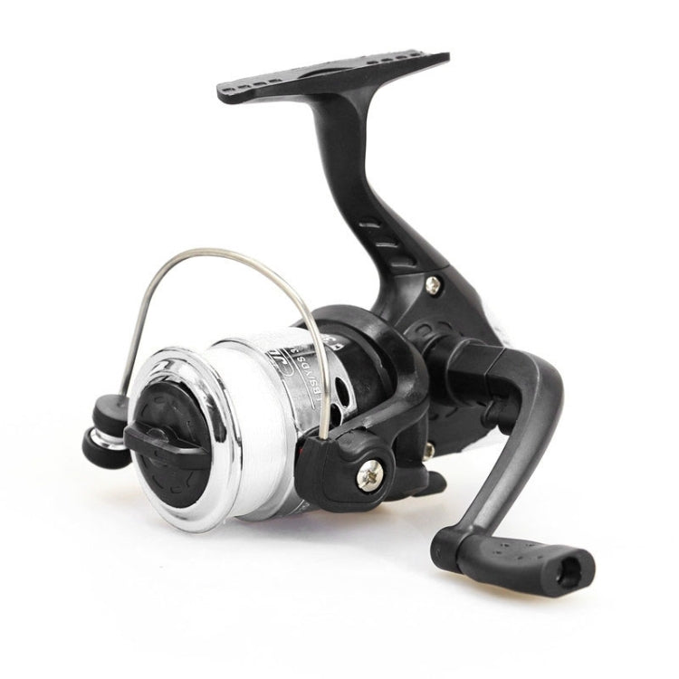JL200 Plating Plastic 3 Ball Bearings Handle Fishing Spinning Reel  with Transparent Lines, JL200
