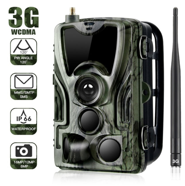 HC801G 3G WCDMA Waterproof IP66 IR Night Vision Security Hunting Trail Camera, 120 Degree PIR Angle