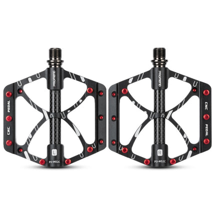 PROMEND PD-M52C 1 Pair Bicycle Aluminum Alloy + Carbon Fiber Tube Bearing Pedals