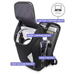 Bange BG-2517 Men Business Backpack with USB Port, Size: 48 x 31 x 16cm, 48 x 31 x 16cm(Black), 48 x 31 x 16cm(Grey)