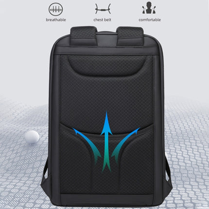 Bange BG-2517 Men Business Backpack with USB Port, Size: 48 x 31 x 16cm, 48 x 31 x 16cm(Black), 48 x 31 x 16cm(Grey)