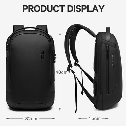 Bange BG-7225 Men Waterproof Anti-theft Backpack, Size: 48 x 32 x 15cm, 48 x 32 x 15cm(Black), 48 x 32 x 15cm(Grey)