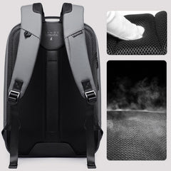 Bange BG-7238 Men Waterproof Anti-theft Backpack with USB Port, Size: 46 x 32 x 14cm, 46 x 32 x 14cm(Black), 46 x 32 x 14cm(Grey)