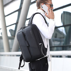 Bange BG-7238 Men Waterproof Anti-theft Backpack with USB Port, Size: 46 x 32 x 14cm, 46 x 32 x 14cm(Black), 46 x 32 x 14cm(Grey)