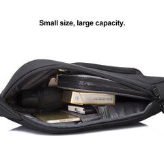 Bange BG-7312 Men Microfiber Leather Crossbody Chest Bag, Size: 35 x 16 x 4cm, 35 x 16 x 4cm (Black), 35 x 16 x 4cm (Grey)