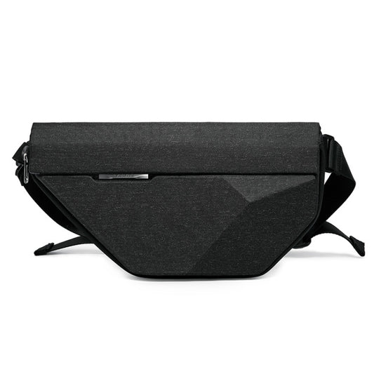 Bange BG-7502 - Bolso bandolera impermeable de carcasa rígida con forma de pirámide para hombre, tamaño: 35 x 18 x 5 cm, 35 x 18 x 5 cm (negro), 35 x 18 x 5 cm (gris)