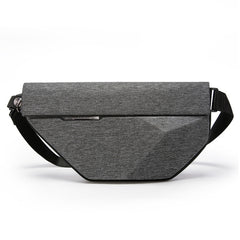 Bange BG-7502 Men Pyramid Hard Shell Waterproof Crossbody Chest Bag, Size: 35 x 18 x 5cm, 35 x 18 x 5cm(Black), 35 x 18 x 5cm(Grey)