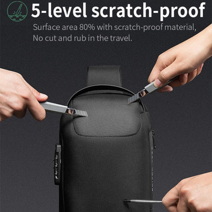 Bange BG-22085 Men Oxford Cloth Waterproof Anti-theft Crossbody Chest Bag, Size: 34 x 18 x 10cm, 34 x 18 x 10cm(Black), 34 x 18 x 10cm(Grey), 34 x 18 x 10cm(Blue), 34 x 18 x 10cm(Red)