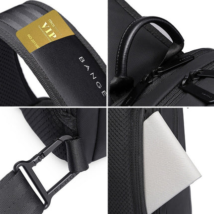 Bange BG-77112 Men Oxford Cloth Waterproof Crossbody Chest Bag with USB Port, Size: 30 x 19 x 13cm