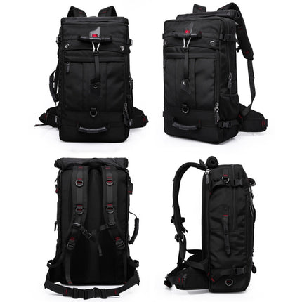 KAKA kaka2070 Oversized Version Men Oxford Cloth Waterproof Backpack Mountain Bag, Capacity: 50L, 50L(Army Green), 50L(Black), 50L(Blue)