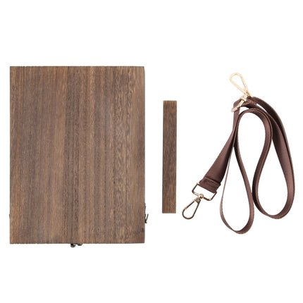 Multifunctional Artist Vintage Wooden Handmade Portable Messenger Bag