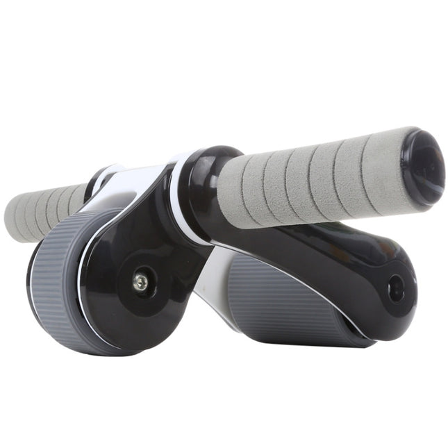 Folding Abdominal Roller Round Home Office Mute Fitness Equipment Sports for Man / Woman, YD010344 (Black)
