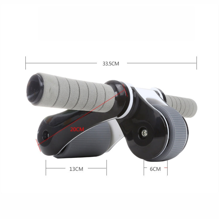 Folding Abdominal Roller Round Home Office Mute Fitness Equipment Sports for Man / Woman, YD010344 (Black)
