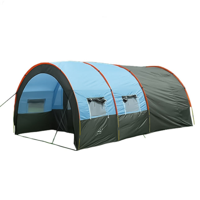 KLM-3017 Ultralarge 5-8 Person Double Layer Waterproof Group Camping Tunnel Tent, Size: 480x310x210cm